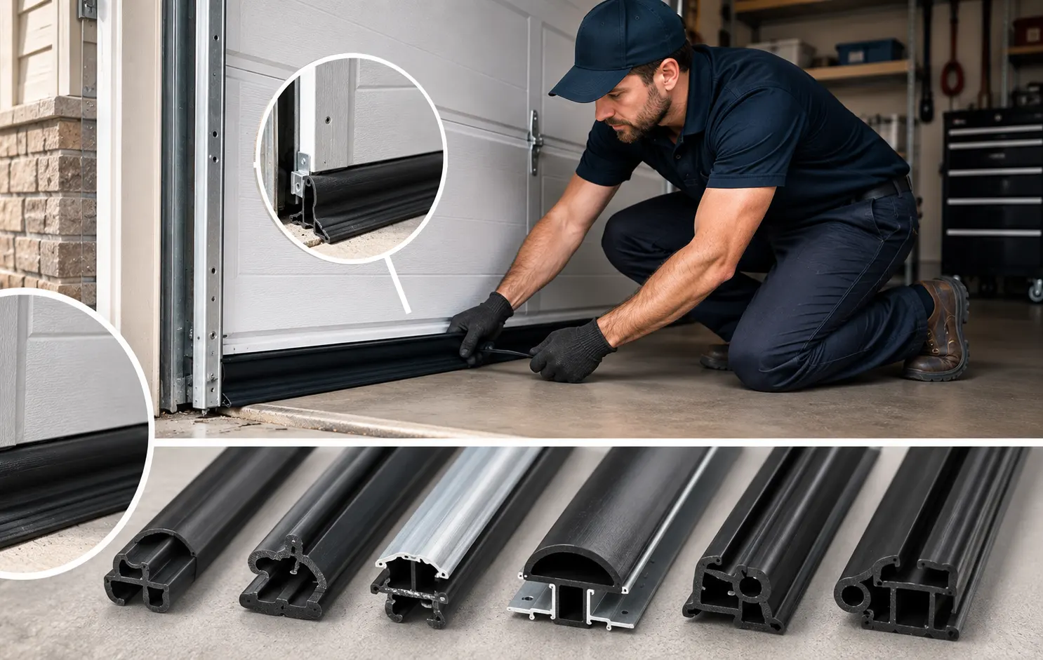 Garage Door Weather Seal and Bottom Seal Replacement