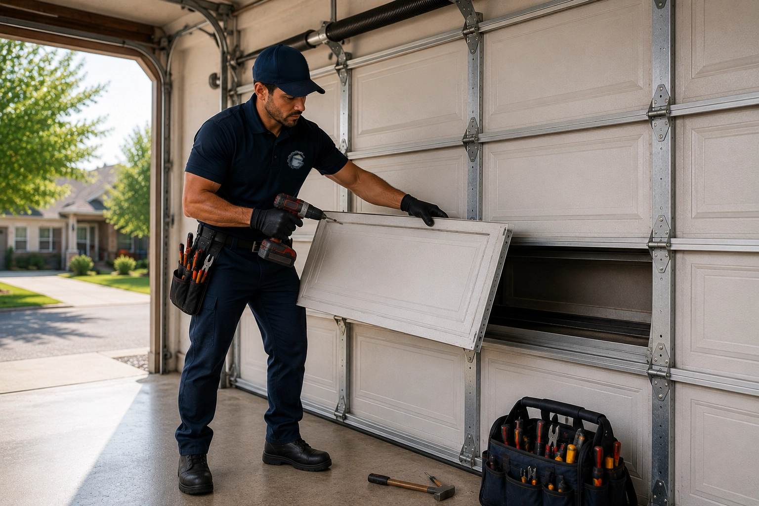 Residential Garage Door panels Maintenance
