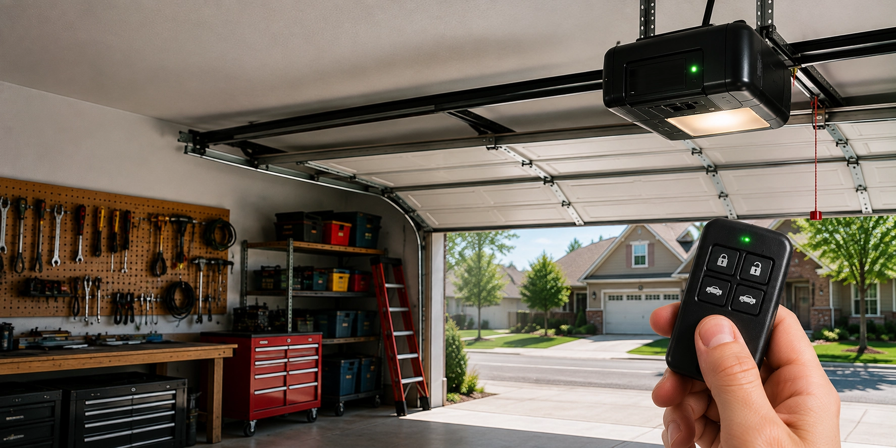 garage door opener after replacement